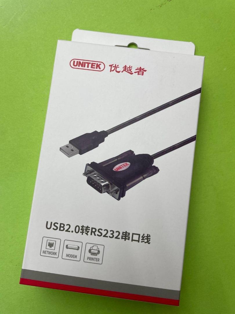 UNITEK USB 轉 RS232 串行接口轉接器 Y-105