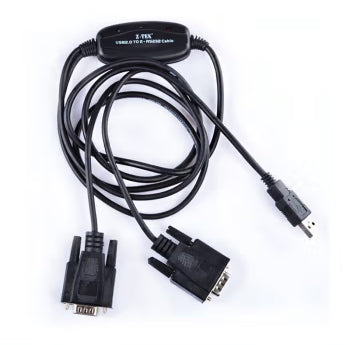 Z-TEK ZE537 USB 2.0 轉 2個 RS232 接口 轉接線